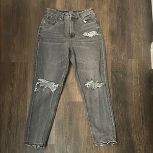 Grey Women's Mom Jeans